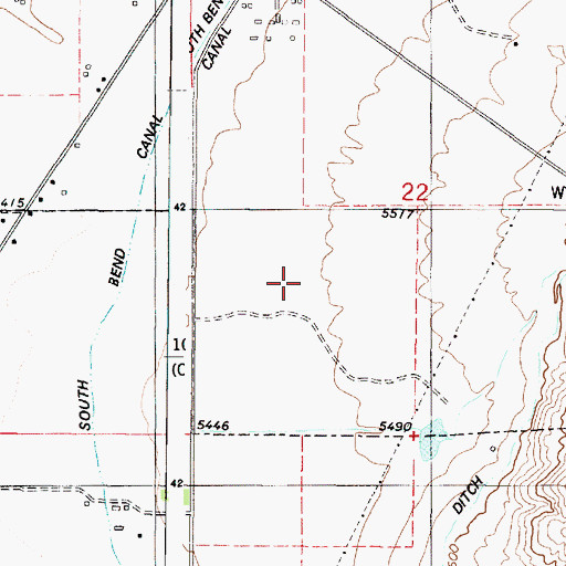 Topographic Map of Monroe Creek, UT