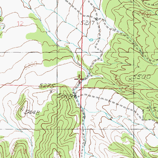 Topographic Map of Monument Canyon, UT