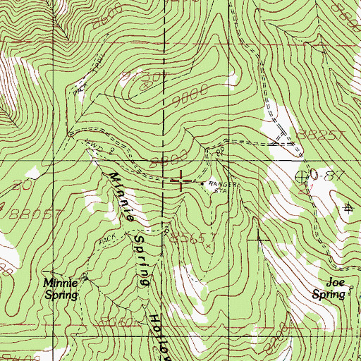 Topographic Map of Moroni Ranger Station, UT