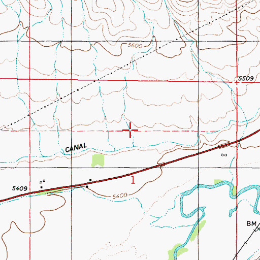 Topographic Map of Mortensen Creek, UT