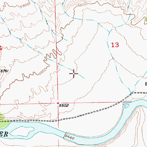Topographic Map of Mountain Home Draw, UT