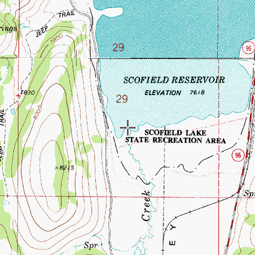 Topographic Map of Mud Creek, UT