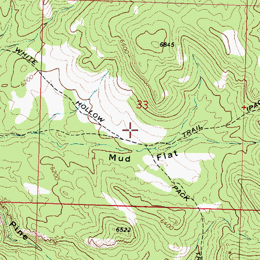 Topographic Map of Mud Flat, UT