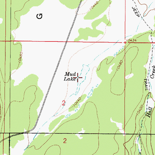 Topographic Map of Mud Lake, UT