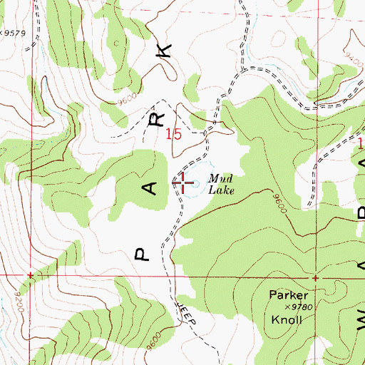 Topographic Map of Mud Lake, UT