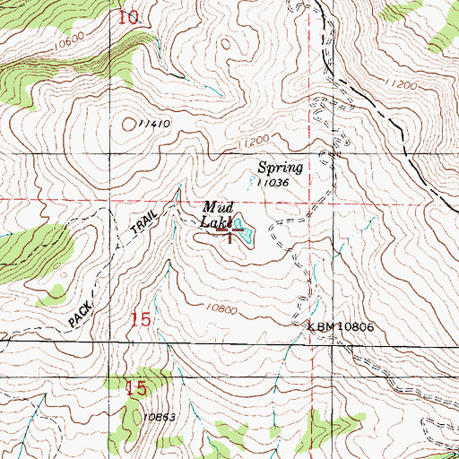 Topographic Map of Mud Lake, UT