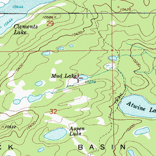 Topographic Map of Mud Lake, UT