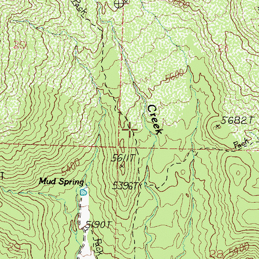 Topographic Map of Mud Spring, UT