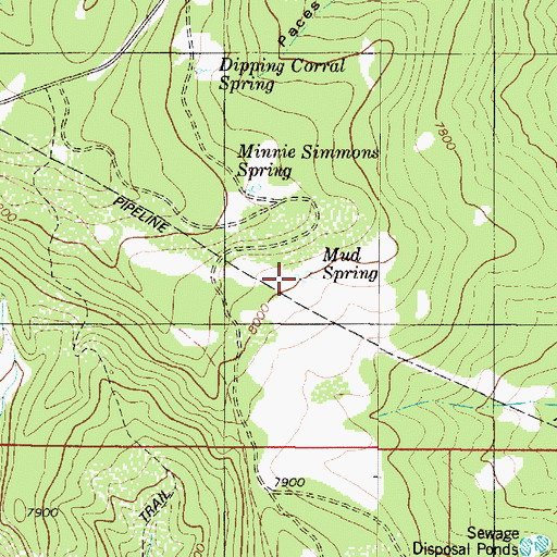 Topographic Map of Mud Spring, UT