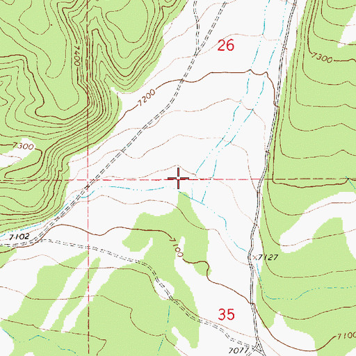 Topographic Map of Mud Spring Draw, UT