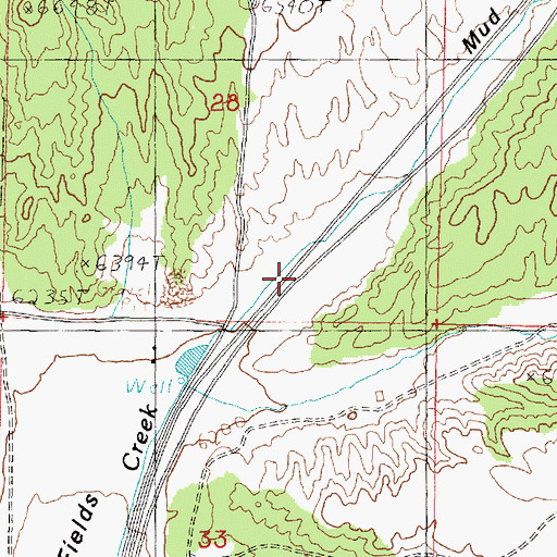 Topographic Map of Mud Spring Hollow, UT