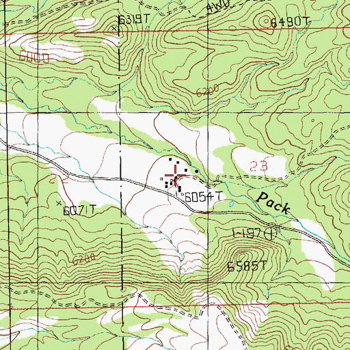 Topographic Map of M4 Ranch, UT