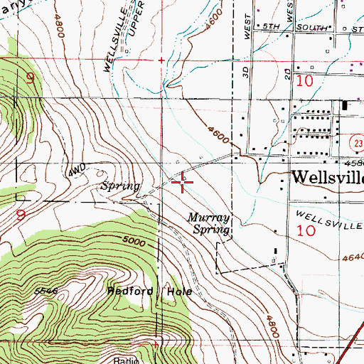 Topographic Map of Narrow Canyon, UT