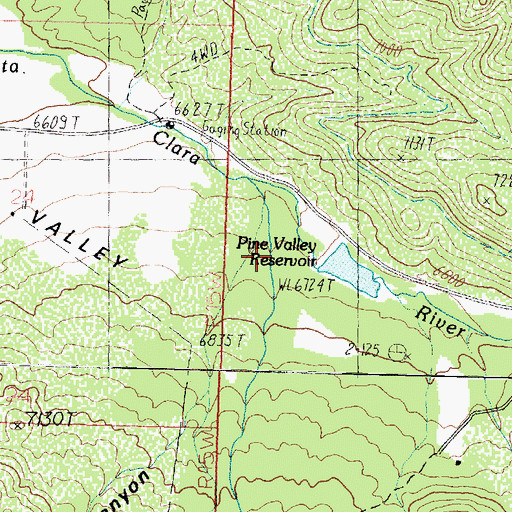 Topographic Map of Nay Canyon, UT