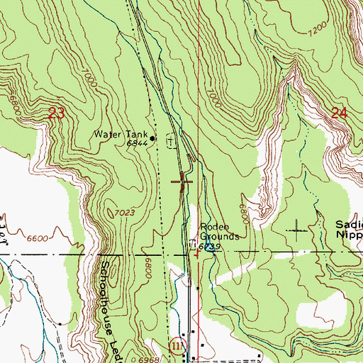 Topographic Map of Nazer Draw, UT