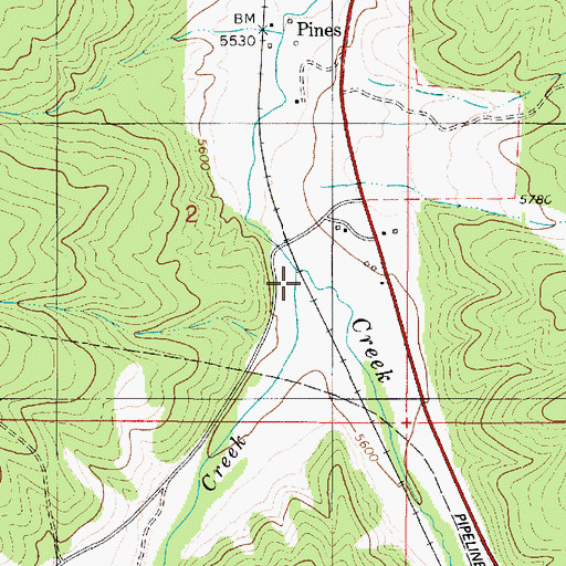 Topographic Map of Nebo Creek, UT