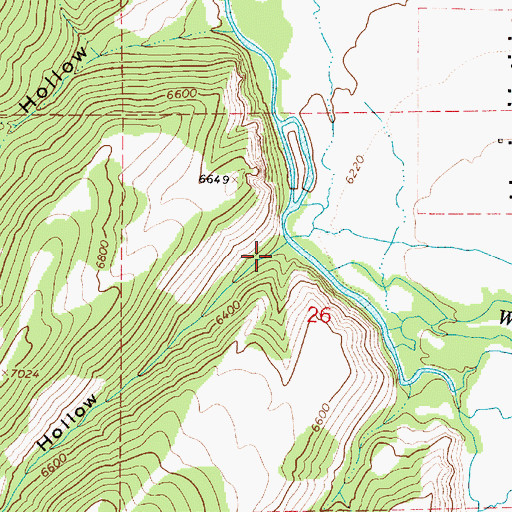 Topographic Map of Neel Hollow, UT