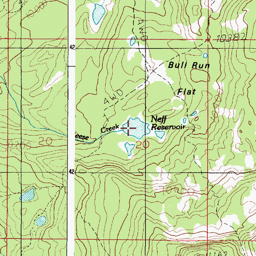 Topographic Map of Neff Reservoir, UT