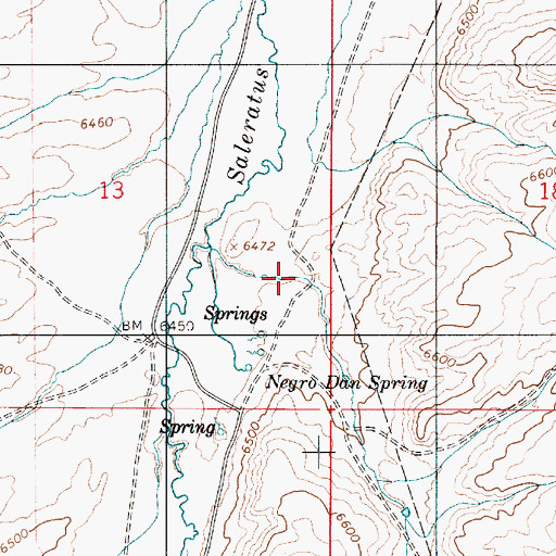 Topographic Map of Negro Dan Hollow, UT