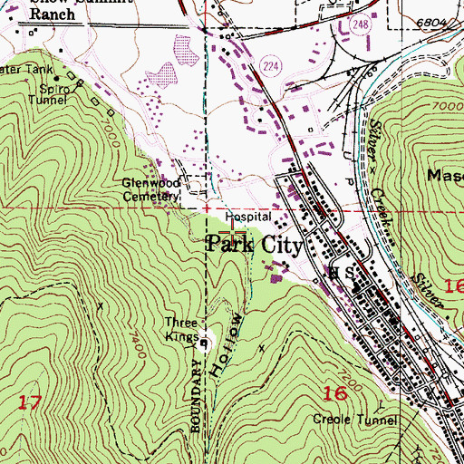 Topographic Map of Negro Hollow, UT