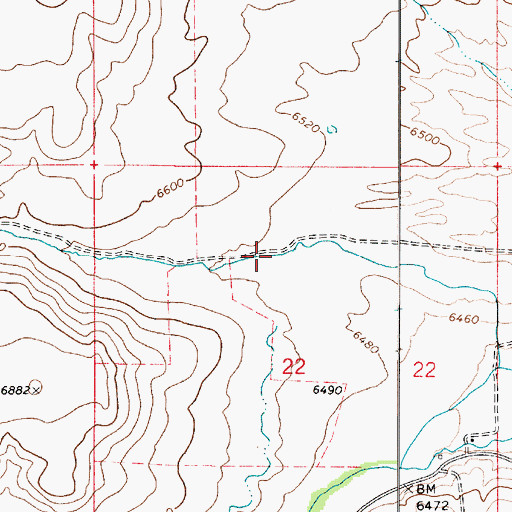 Topographic Map of New Canyon, UT