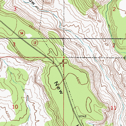 Topographic Map of New Home Bench, UT