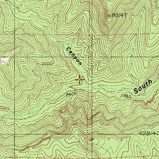 Topographic Map of Newts Canyon, UT