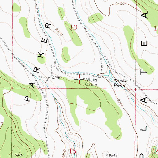 Topographic Map of Nicks Cabin, UT