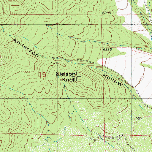 Topographic Map of Nielson Knoll, UT