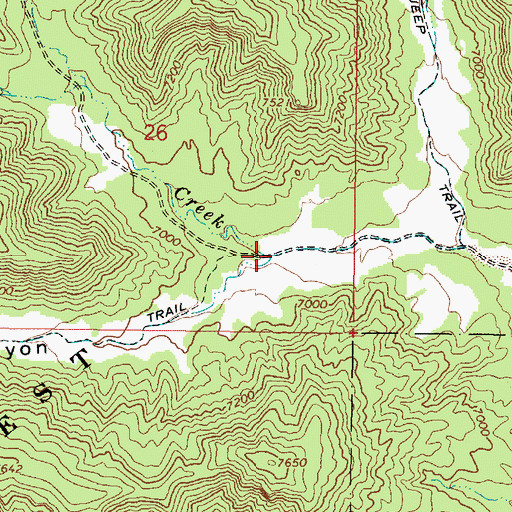 Topographic Map of Noon Canyon, UT