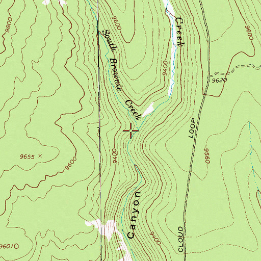 Topographic Map of North Brownie Creek, UT