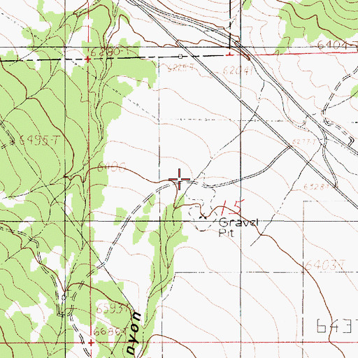 Topographic Map of North Canyon, UT