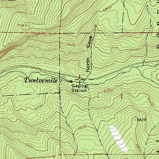 Topographic Map of North Cove, UT