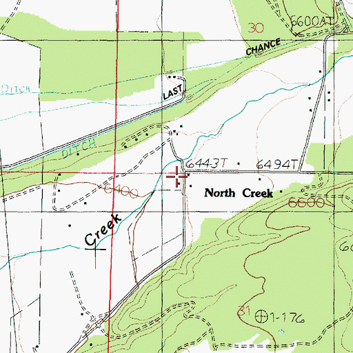 Topographic Map of North Creek, UT