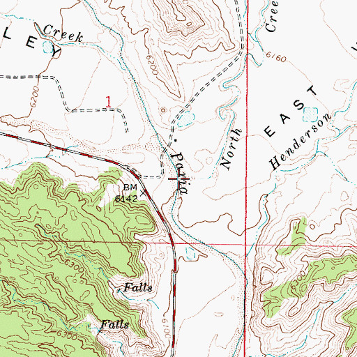 Topographic Map of North Creek, UT