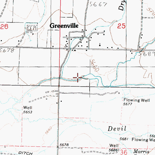 Topographic Map of North Creek, UT