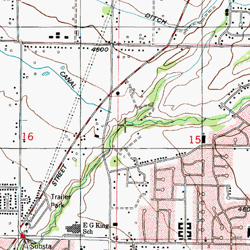 Topographic Map of North Fork Kays Creek, UT