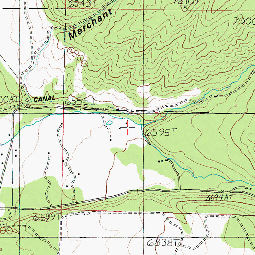 Topographic Map of North Fork North Creek, UT