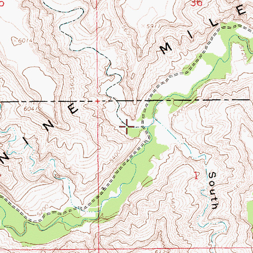 Topographic Map of North Franks Canyon, UT
