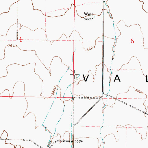 Topographic Map of North Oak Brush Creek, UT