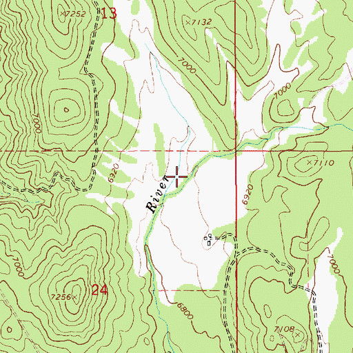 Topographic Map of North San Pitch Canyon, UT