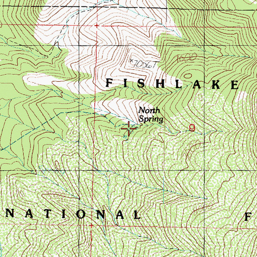 Topographic Map of North Spring, UT