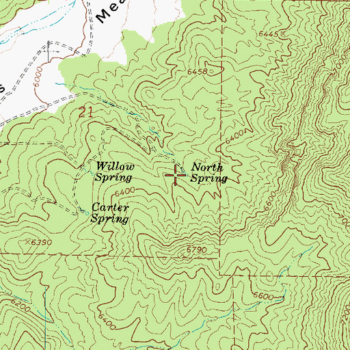 Topographic Map of North Spring, UT
