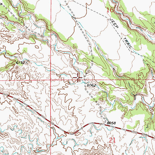 Topographic Map of North Spring Canyon, UT