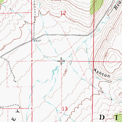 Topographic Map of North Swale, UT