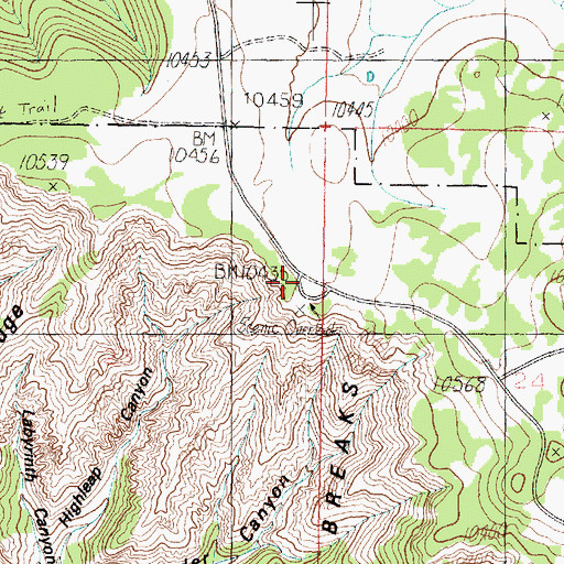 Topographic Map of North View, UT