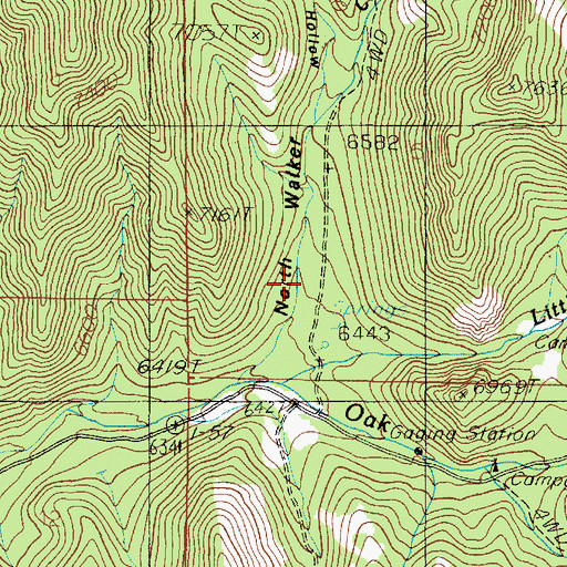 Topographic Map of North Walker Canyon, UT