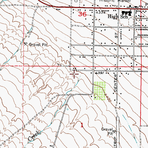 Topographic Map of North Willow Creek, UT