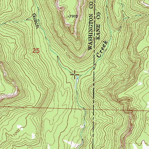 Topographic Map of O'Neil Gulch, UT