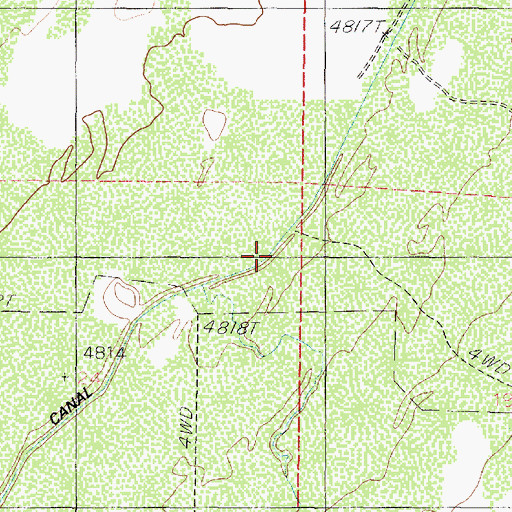 Topographic Map of Oak Creek, UT